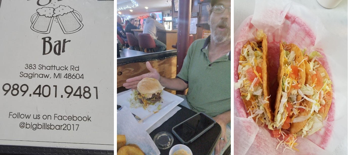 Big Bill's Bar Menu